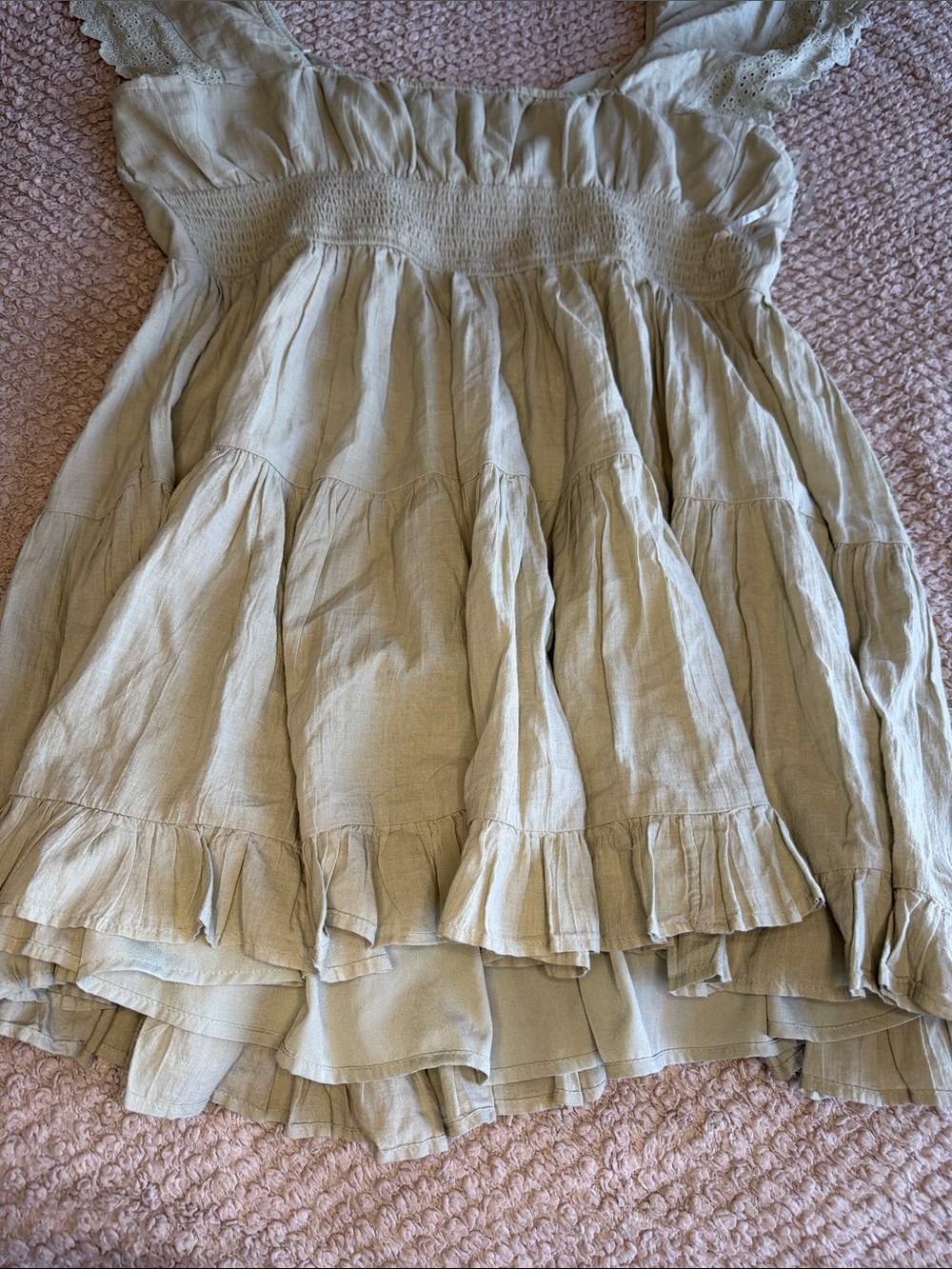 Eyelet Ruffle Sundress | American Eagle - Picture 8 of 9
